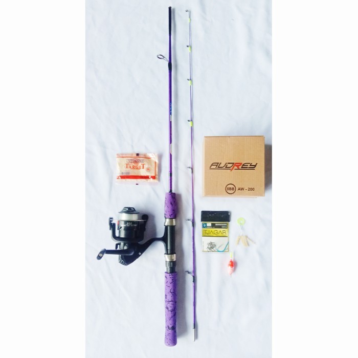 Paket Mancing Kolam Joran Sambung 2 135 Cm Pancing Ikan Nila Udang Dll