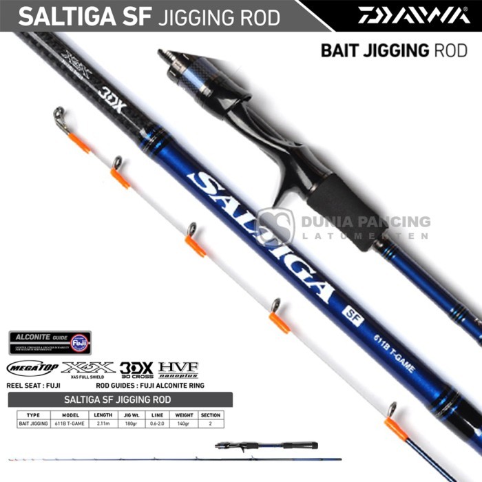 Joran Jigging Daiwa Saltiga Sf 68 Game 611B T-Game 611S T-Game Micro Jigging