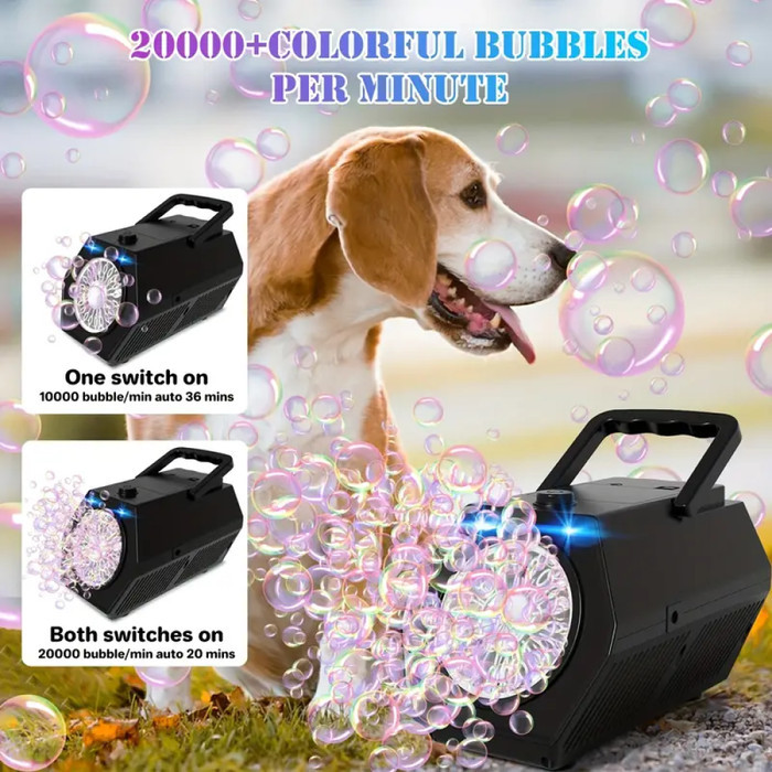 

SALE TERLARIS MESIN ALAT PEMBUAT GELEMBUNG SABUN BUBBLE MACHINE AUTOMATIC BLOWER FOR KIDS 18000+ BIG