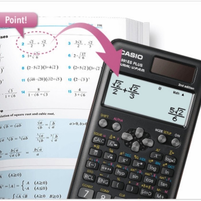 

Casio FX-991ES PLUS 2nd Edition - Scientific Kalkulator / Calculator
