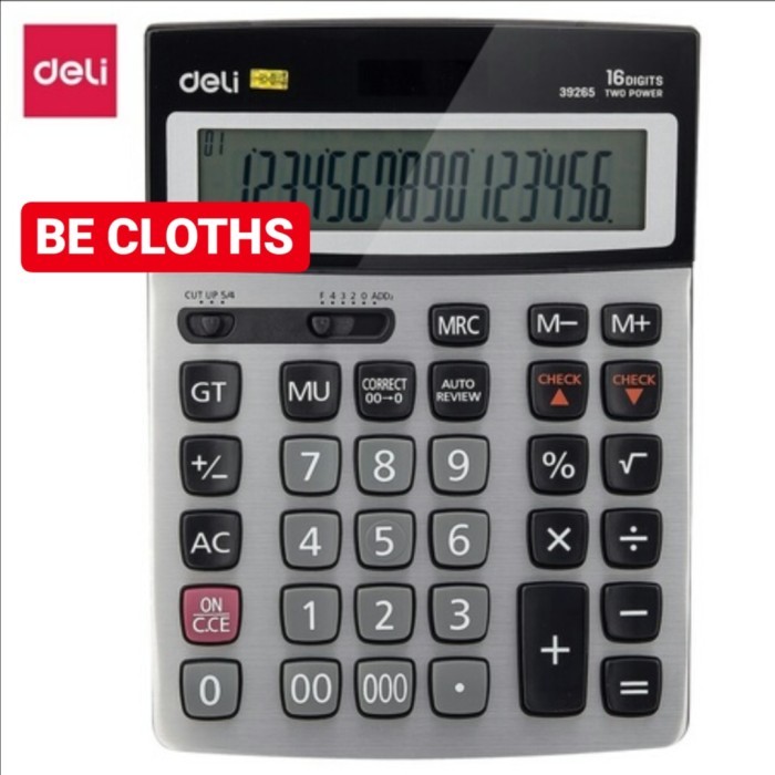 

Deli E39265 Kalkulator Check Correct 16 Digits