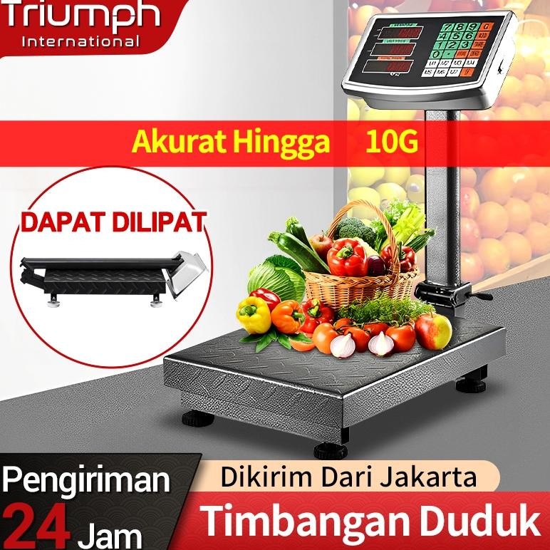 Timbangan Duduk Digital 150KG 200KG 300KG Timbangan Elektronik Lipat Portabel Skala Elektronik Jangk