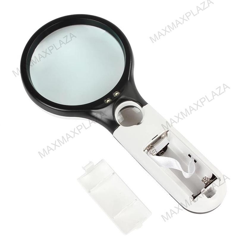 

ORIGINAL 2in1 Magnifier Gelas Kaca Pembesar Dengan Lampu 3 LED Loop Magnifying Untuk Membaca dan Perhiasan wd-54