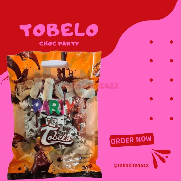 

Tobelo Chocparty Bag Isi 40Pcs