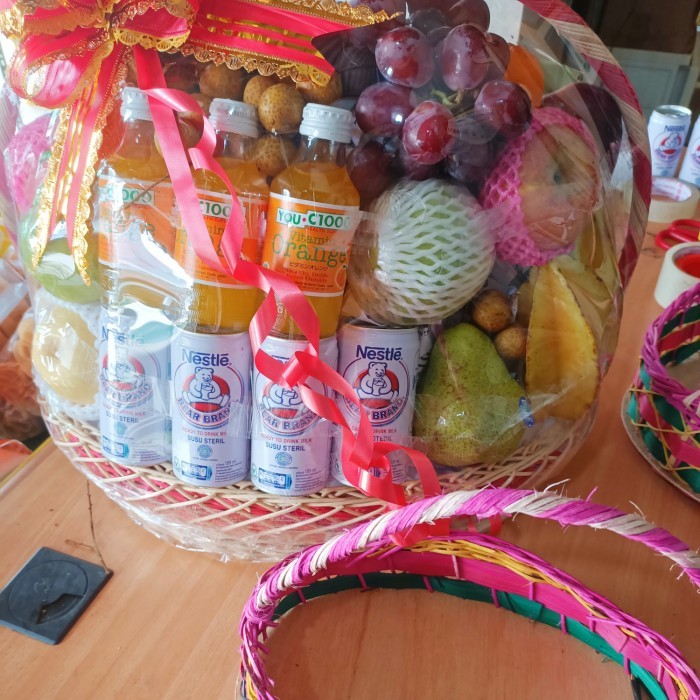 

Parsel Buah Jumbo Mix Bearbrand/Madu/Uc Keranjang Xl