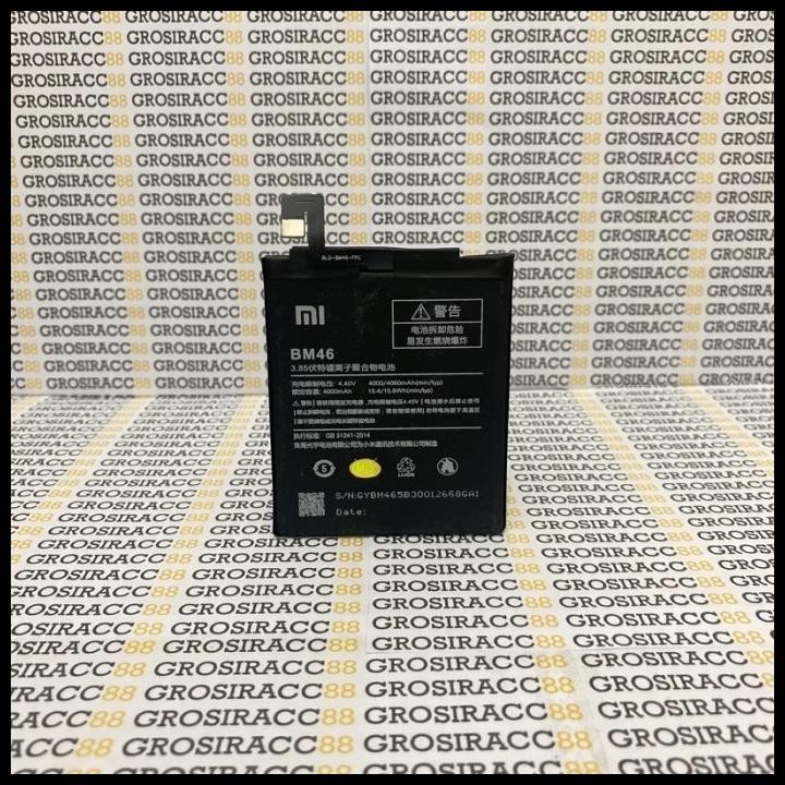 BATRE BATERAI BATTERY XIAOMI BM46 FOR REDMI NOTE 3 / NOTE3 PRO ORI