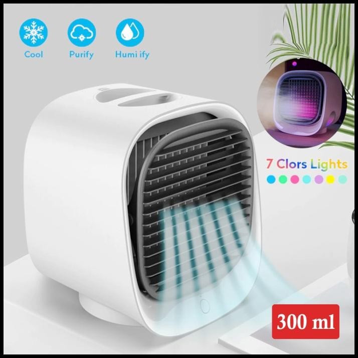 Air Cooler Fan Portable Kipas AC Mini Penyejuk Ruangan Kamar Tidur 300ml - M201