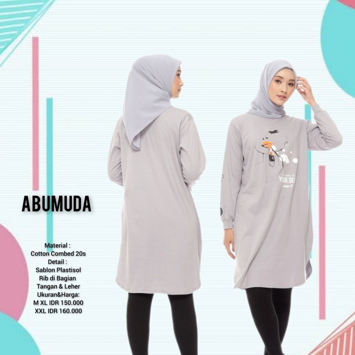Murah Tunik Calista / Mareema / Tunik Kaos Wanita Muslimah Non COD