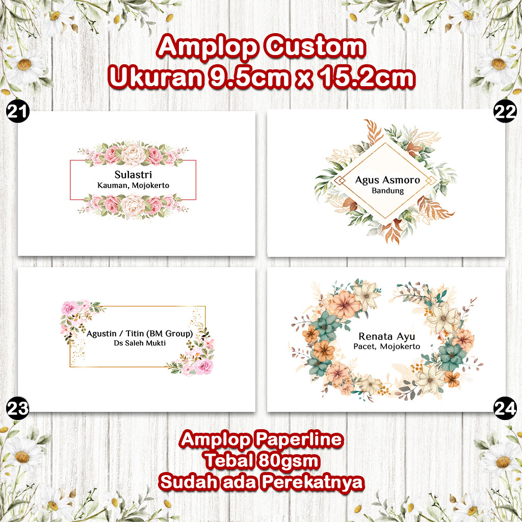 

Amplop Kondangan, Amplop Custom Isi 50Pcs