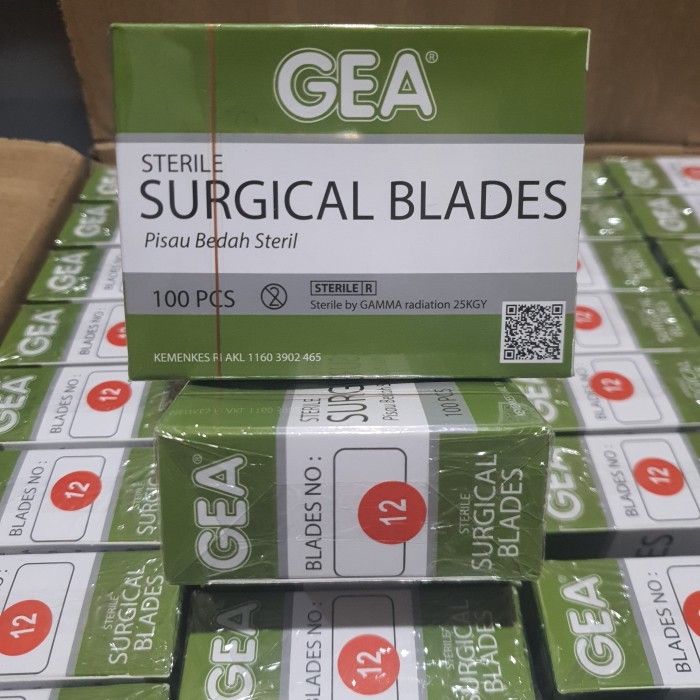 Pisau Bedah GEA no 12 / Surgical Blade / Bisturi / Mata Pisau