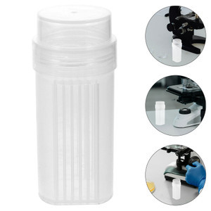 

LabTestKit Highly Transparent Dyeing Vat Microscope Slides Staining Jar Holder Plastic Jars Coplin Laboratory Brand New