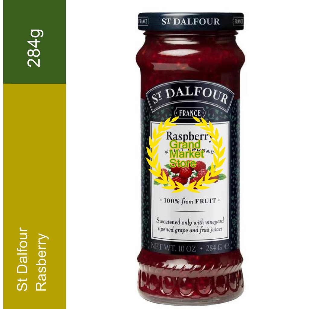 

St Dalfour Selai Buah Red Rasberry 284gr jam Selay Fruit Spread Selai Rasberi 284 gram Selai ST DALFOUR Red Rasberry Slei