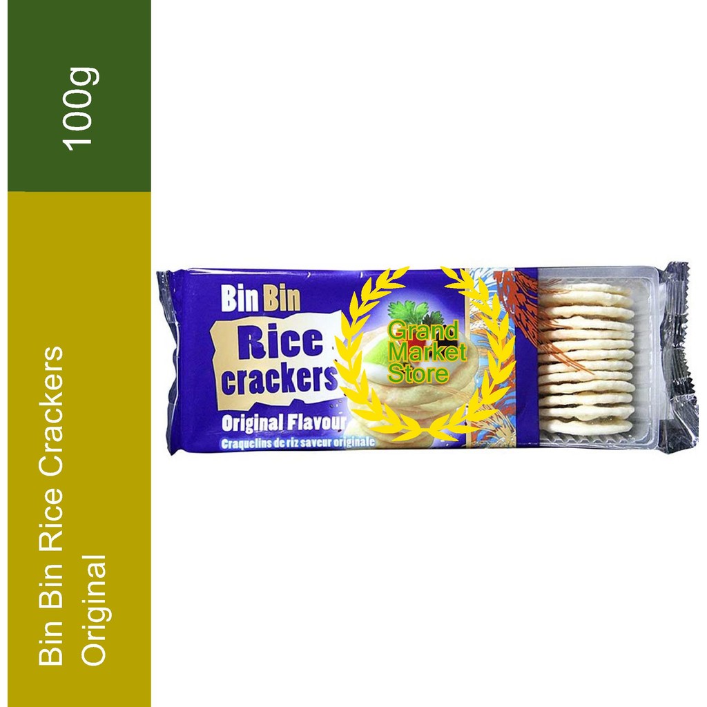 

Bin Bin Rice Crackers Original Flavor / Biskuit Beras Rasa Original 100g Krekers Beras Original 100 gram Krekes