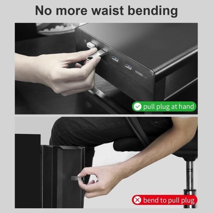 Triple W Meja Laptop + 4 Usb Quick Charging| Portable Monitor Komputer Buantakalea