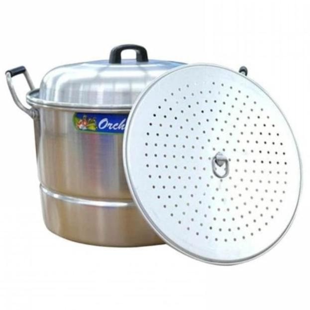 Orchid Panci Serba Guna / Pengukus / Steamer / Dandang 50 Cm 20 Lt Parastikan
