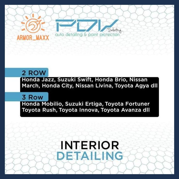 Pdv Paket Interior Detailing [Mobil 2 Baris]