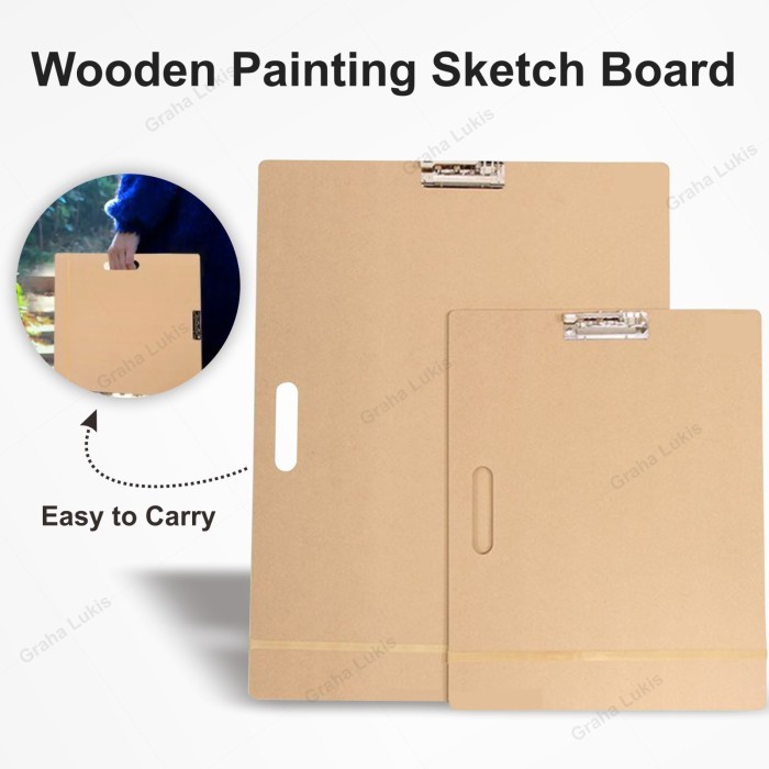 

HRG DISKON Wooden Painting Sketch Board A2 / A3