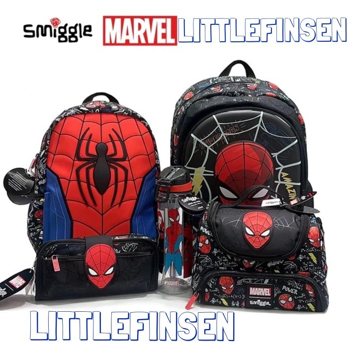 Tas smiggle marvel/smiggle backpack/tas spiderman/tas sekolah anak