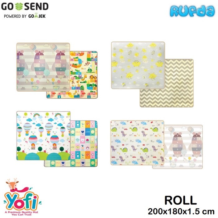 NEWW Yofi Roll Playmat XL Karpet XPE Premium Main Aktifitas Anak Gulung