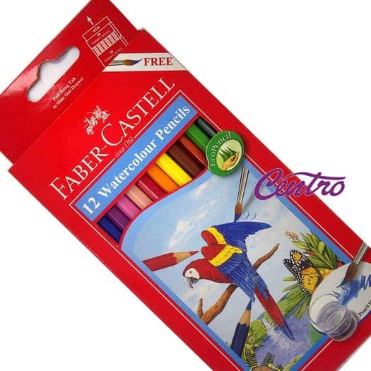 

JUAL FABER CASTELL 12 WATERCOLOUR PENCILS