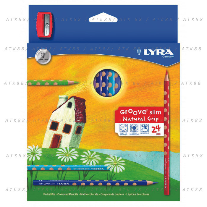 

MURAH LYRA GROOVE SLIM COLOURS PENCIL 24 COLOURS #2821240