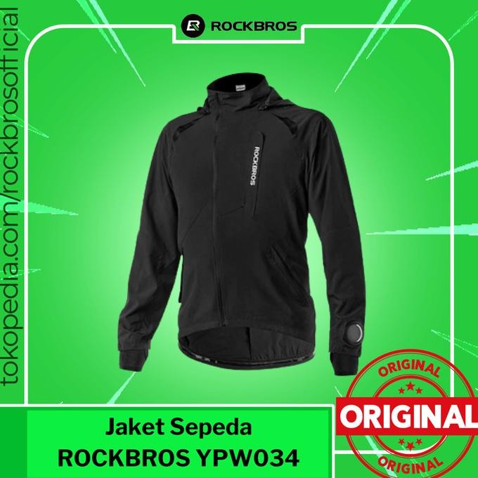 JAKET SEPEDA ROCKBROS YPW034 JACKET RAINCOAT PARASUT OLAHRAGA ANTI AIR STOK TERBATAS