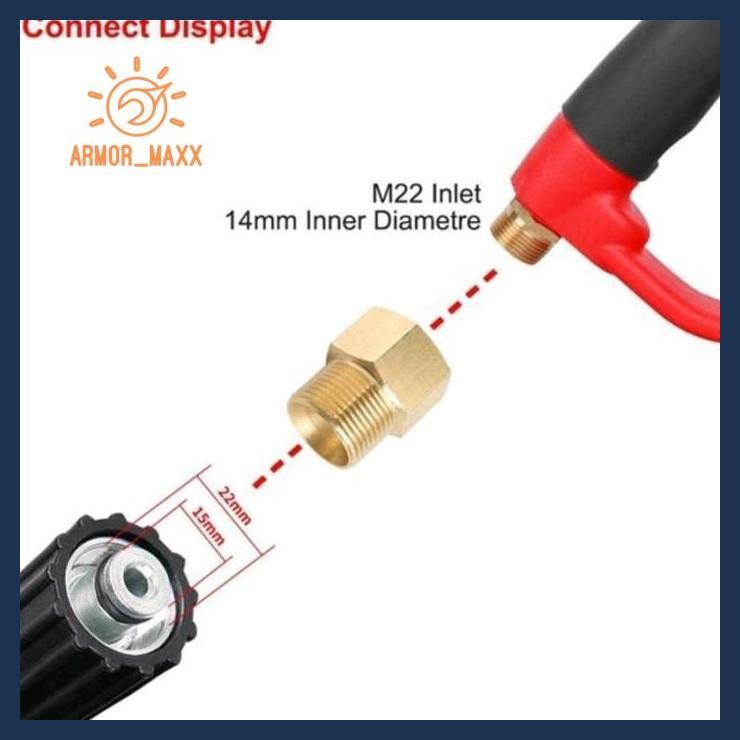 M22-15Mm Male Thread To M22-14 Mm Female High Pressure Washer