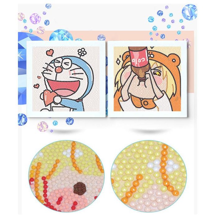 

Promo 15x15cm Diamond painting FULL pemula/children Animal Unicorn whale #72 COD