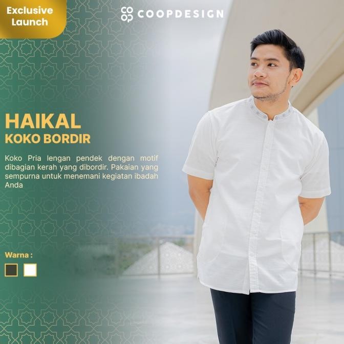 Sale Coop Design - Haikal Koko Kurta Rami Rayon Lengan Pendek Pria