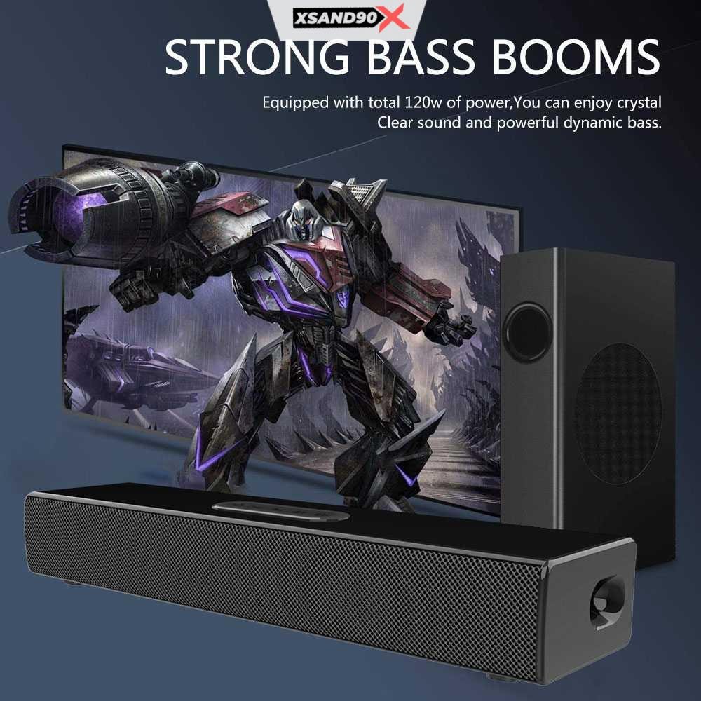 KLW Soundbar Bluetooth Active Speaker Stereo Bass Subwoofer 80W - S22