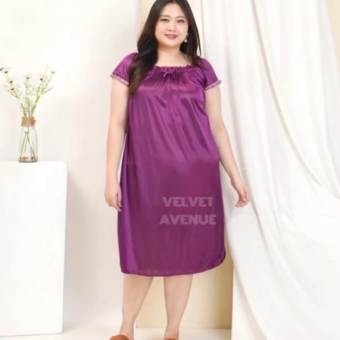 Grosir Daster Rumah Modern Baju Tidur Agnes Ibu Sleepwear Jumbo Big Size Xxl