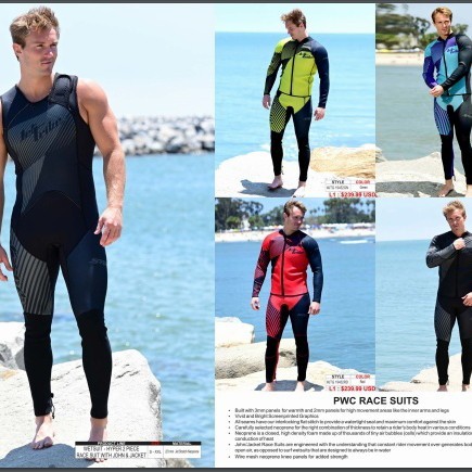 TERBARU Wetsuit tanpa jaket jet tribe Baju Jetski olahraga air MERAH & ABU HOT SALE