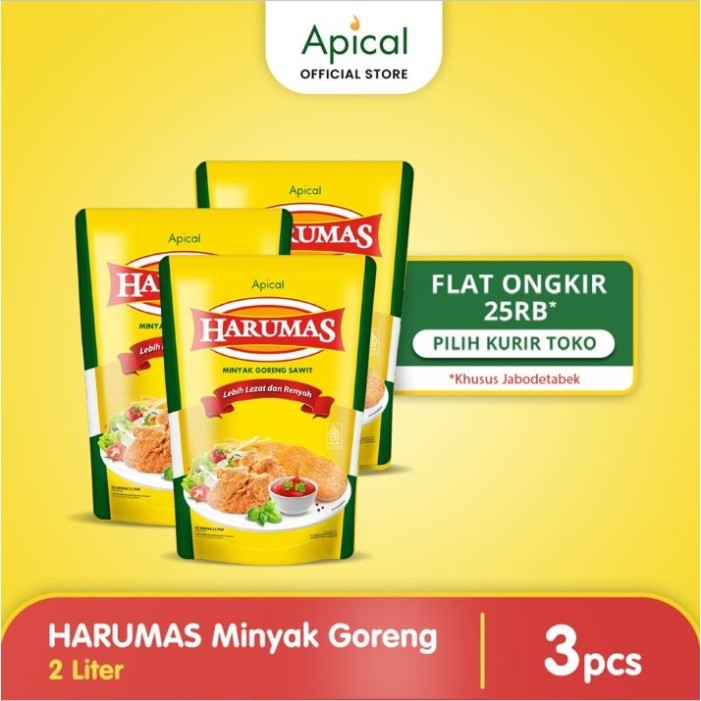 

Harumas Minyak Goreng Standing Pouch 2L -3Pcs