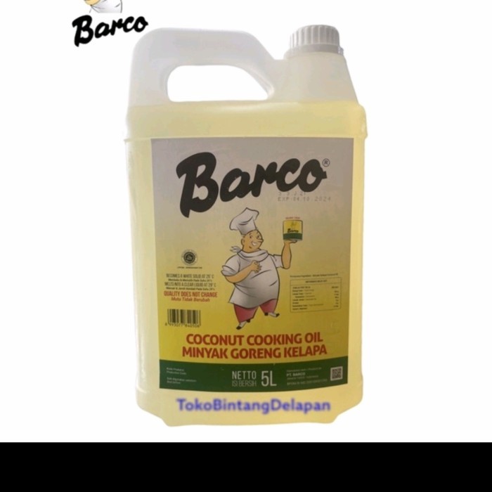 

Minyak Goreng Barco 5 Liter Minyak Kelapa