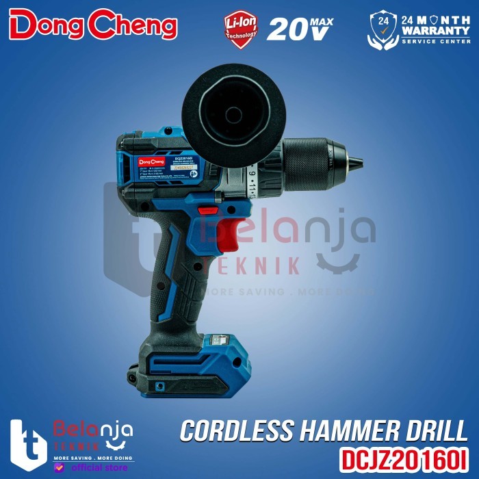 Mesin Bor Baterai DongCheng DCJZ20160i Z Cordless Hammer Drill 20V DCJZ 20160i DCJZ20160iZ Bor