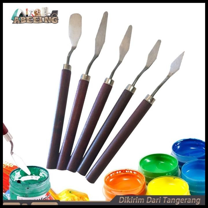 

5Pcs Pisau Palet Lukis Set Painting Knife Palette Knife