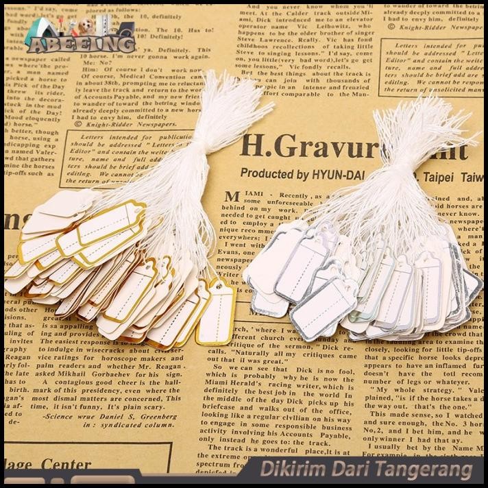 

Isi 500 Price Tag Label Harga Perhiasan Putih List Gold/Silver