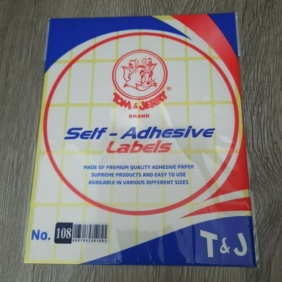 

Label Tom & Jerry No. 108 Per Pack Isi 10 Lembar