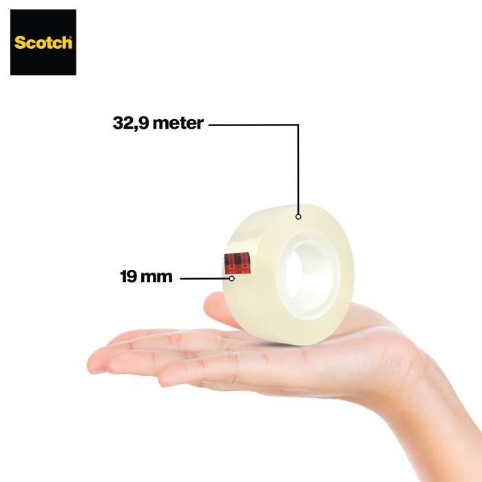 

3M Scotch Isolasi Selotip 19 Mm X 32,9 M Perekat 600 3M-Scotch-600