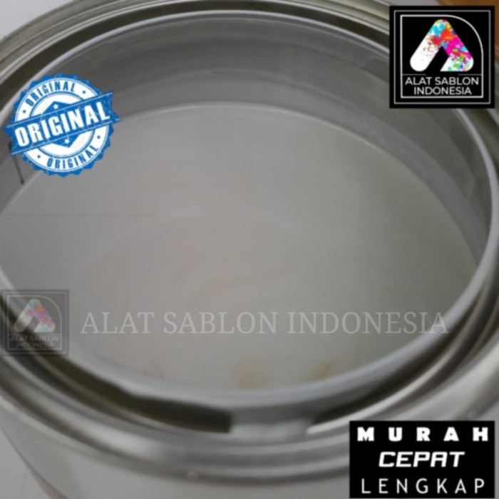 

Tinta Sablon Besi/ Gelas Kaca 200Gr Super White Basis Minyak Solvent