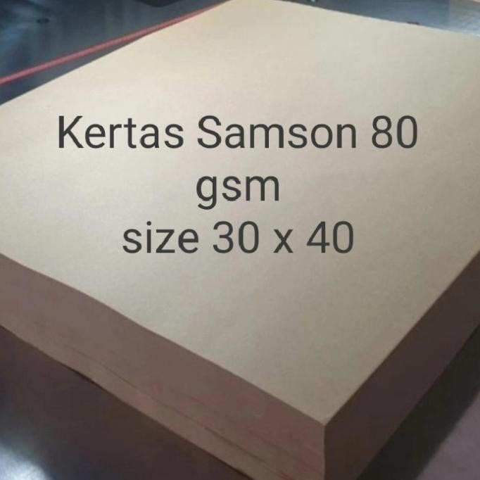 

Kertas Samson 80 Gr Alas Kaki Cuci Mobil 30 X 40 Cm 1 Rim 500 Lembar Original Dan Terlaris