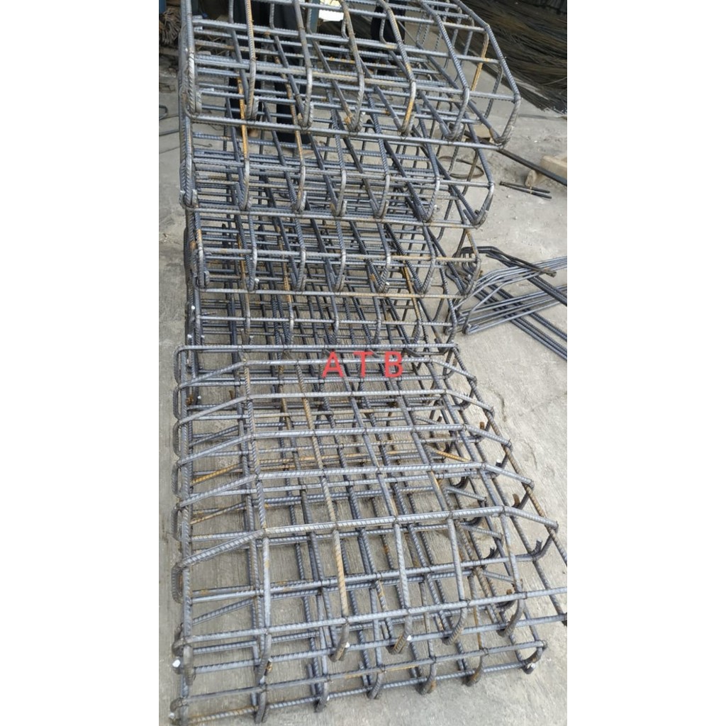 FOOTPLATE 100 X 100 X 20cm, 14 Tulang, Varian, PONDASI CAKAR AYAM