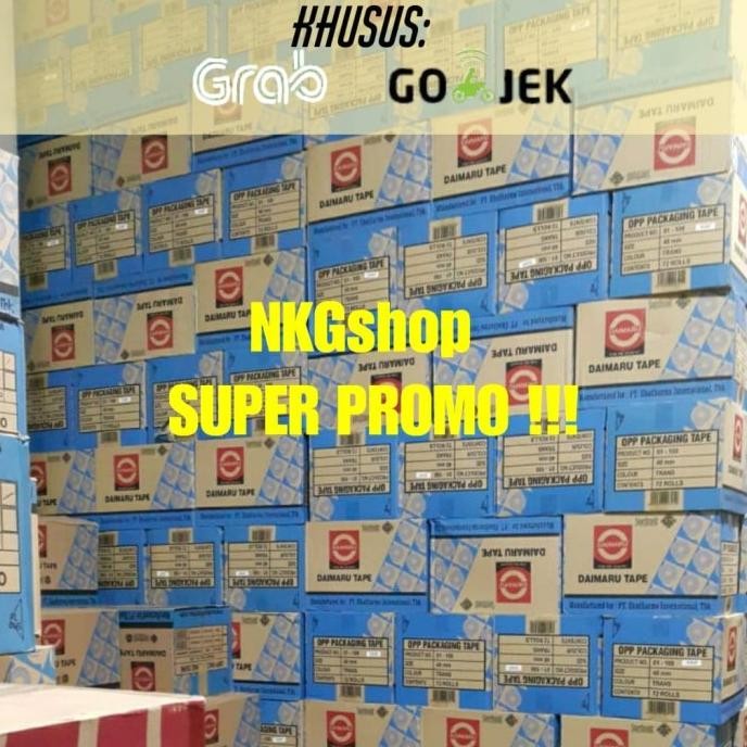 

SUPER !! LAKBAN DAIMARU 2" 48MM X 90YARD (1DUS = 72ROLL) ASLI
