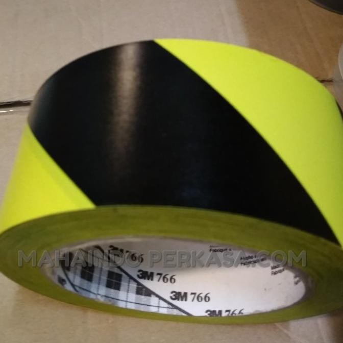

3M 766 KUNING HITAM ORIGINAL FLOOR MARKING TAPE LAKBAN LANTAI 2 INCH ASLI