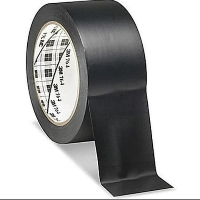 

3M VINYIL TAPE 764-FLOOR MARKING-LAKBAN LANTAI HITAM-BLACK 2IN X 33MTR ASLI