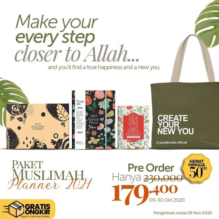 

TERMURAH Paket Muslimah Planner 2021