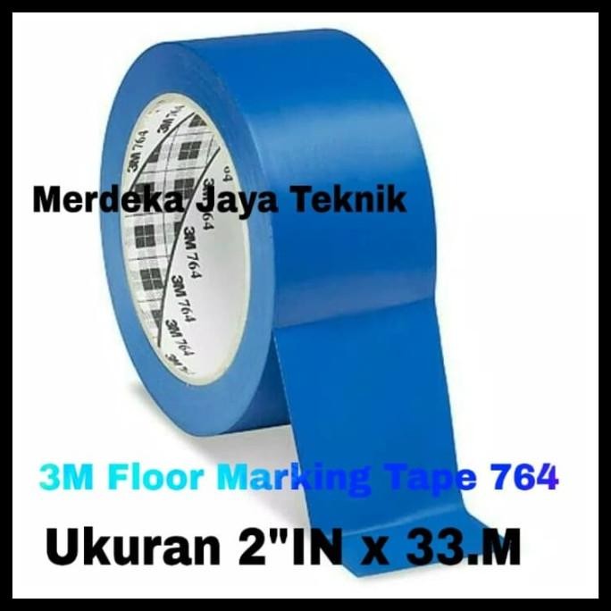 

3M FLOOR MARKING TAPE 3M 764 UKURAN 2"INX33M LAKBAN LANTAI WARNA BIRU ASLI