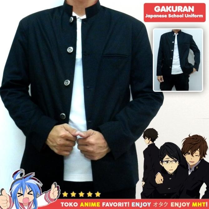Blazer Anime Gakuran Seragam Sekolah Jepang Cowo Laki