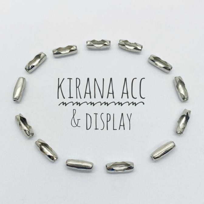 10.000 Pcs Pengait Rantai Kalung Biji Lada Merica / Kaitan Biji Bambu