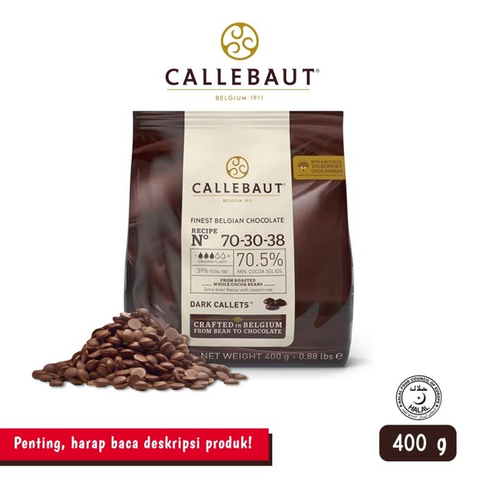 

Callebaut 70,5% + Ice Gel [400 gr] KHUSUS JNT, GOSEND, & JNE YES